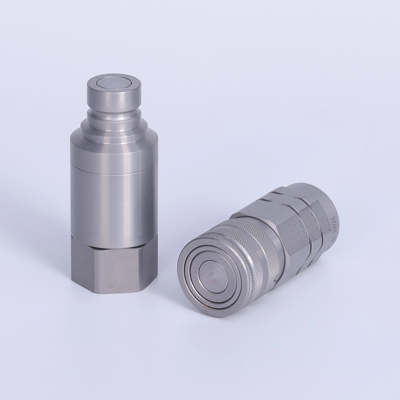 flat face coupler pressure release