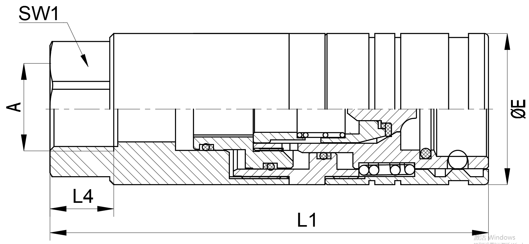 Parameters of PPK3 ISO 7241-1A Series Poppet Coupler