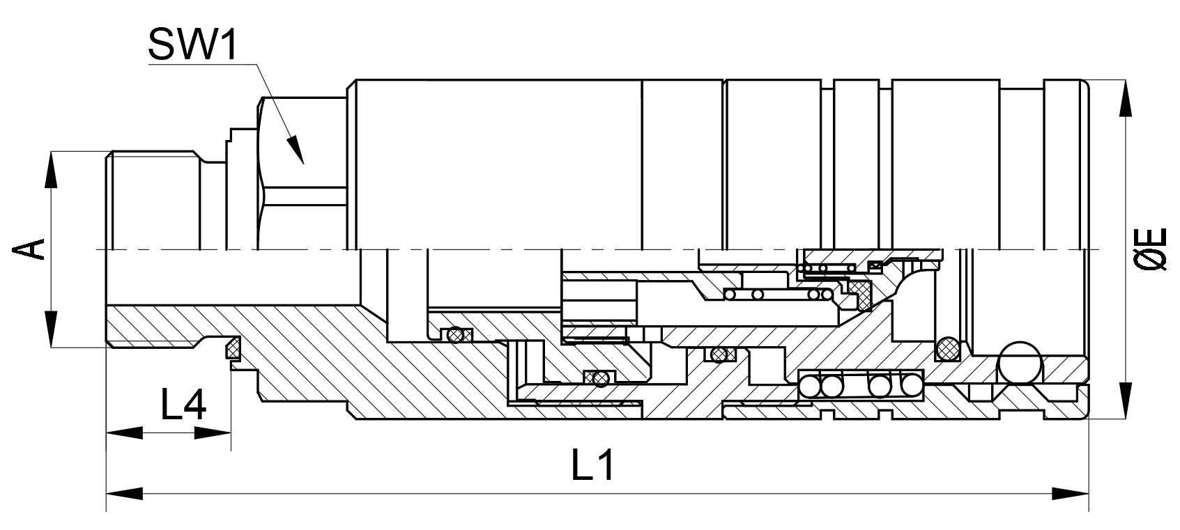 Parameters of PPK3 ISO 7241-1A Series Poppet Coupler